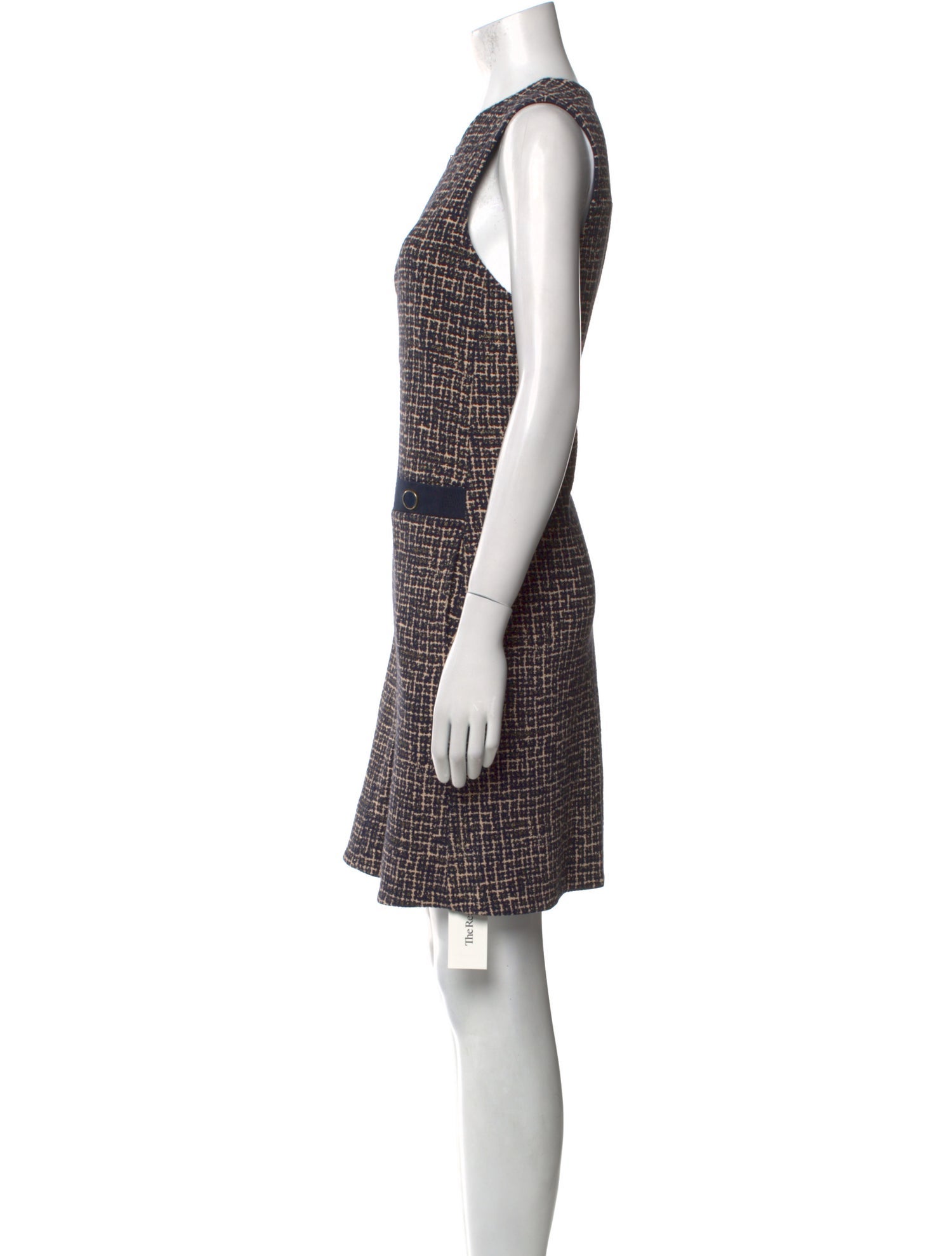 ME+EM Plaid Print Mini Dress