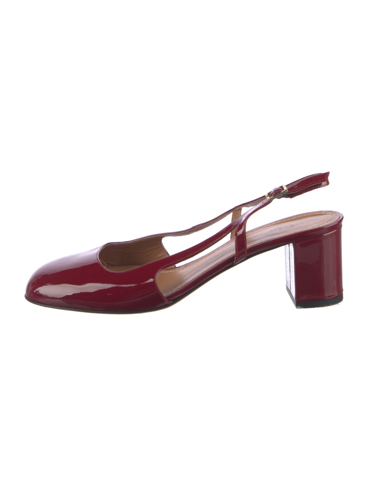 ME+EM Patent Leather Slingback Pumps
