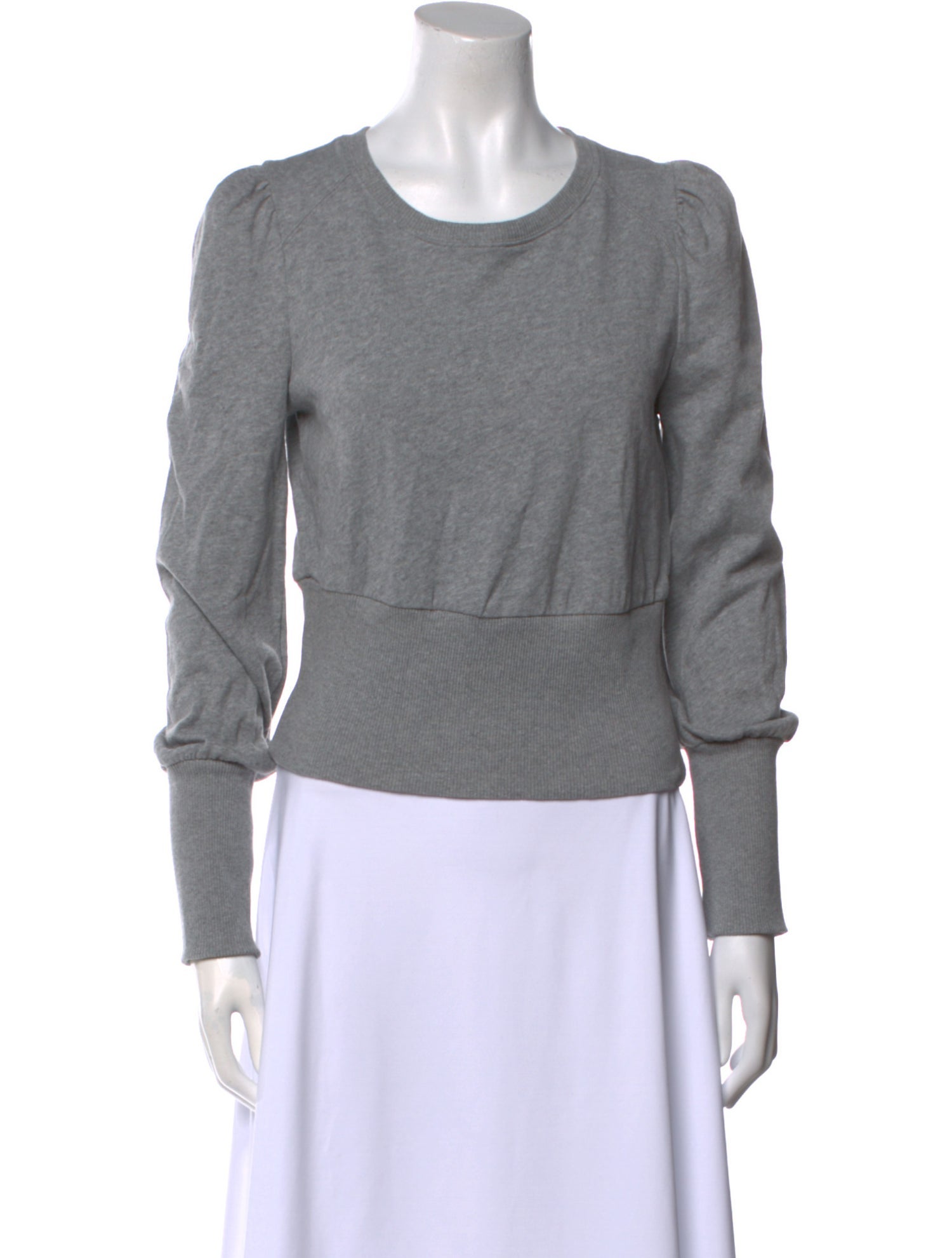 ME+EM Scoop Neck Long Sleeve Sweatshirt