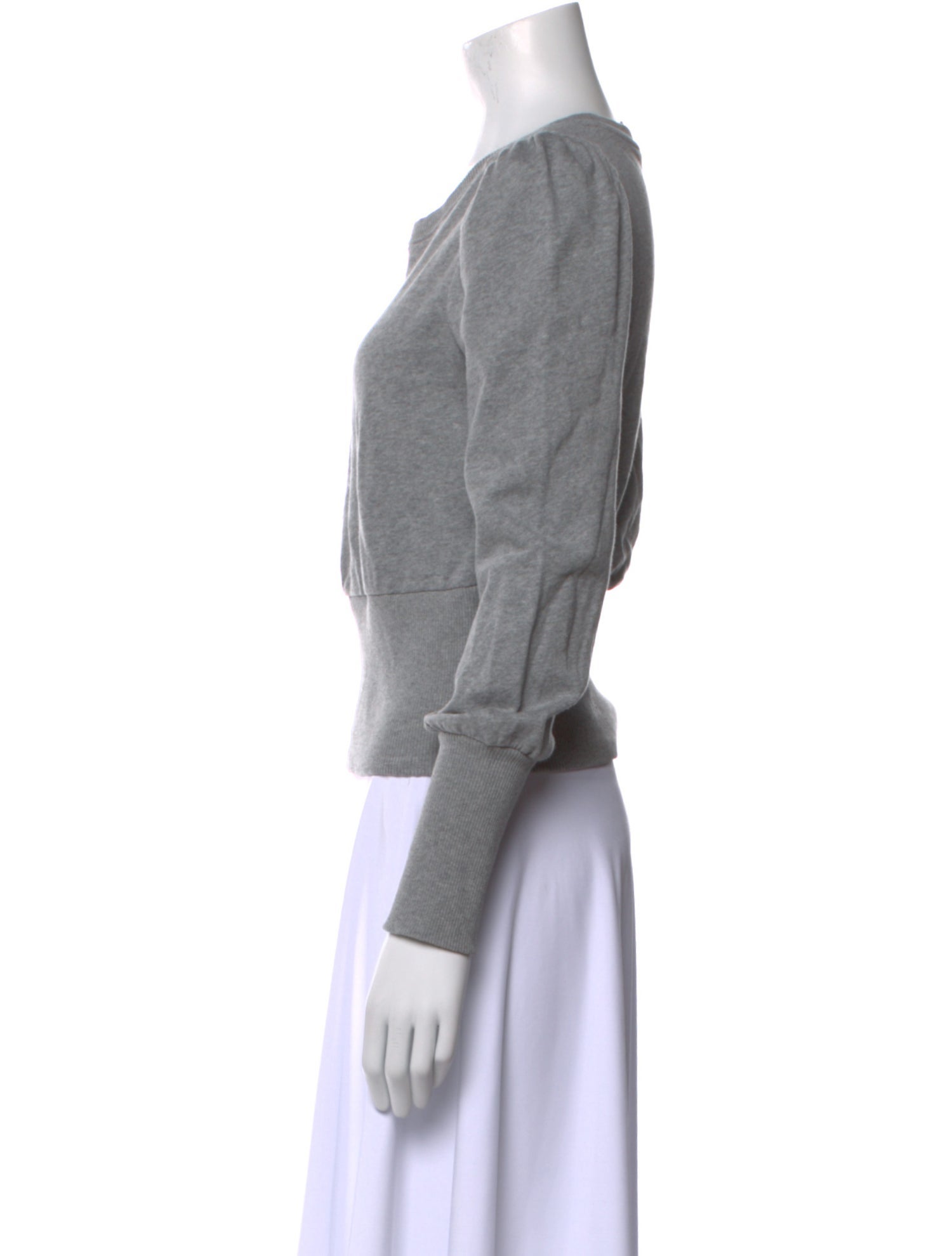 ME+EM Scoop Neck Long Sleeve Sweatshirt