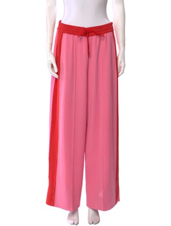 ME+EM Colorblock Pattern Wide Leg Pants