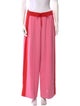 ME+EM Colorblock Pattern Wide Leg Pants