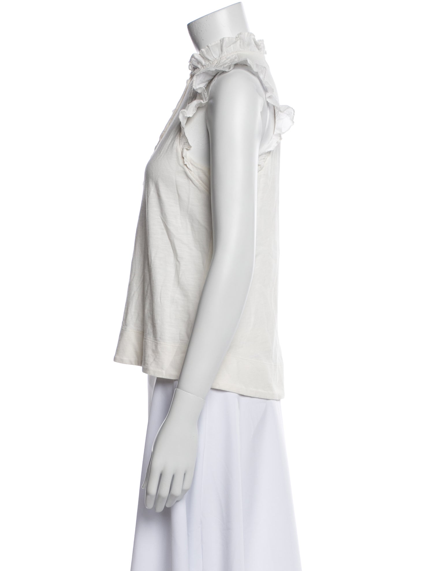 ME+EM Mock Neck Sleeveless Top