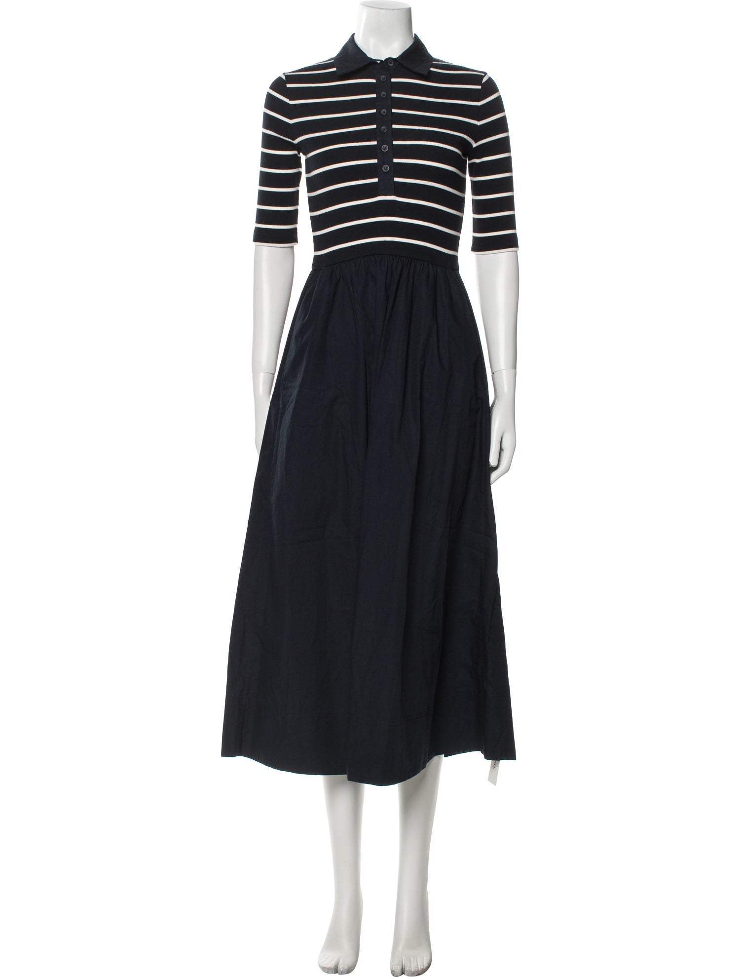 ME+EM Striped Long Dress