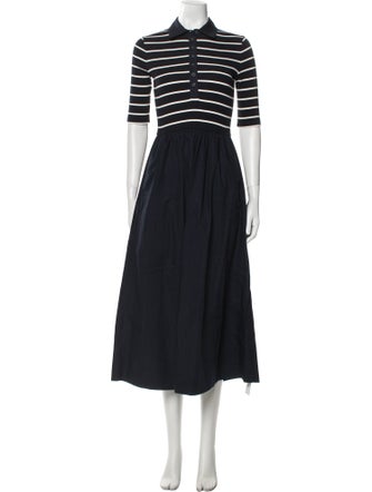 ME+EM Striped Long Dress