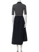 ME+EM Striped Long Dress