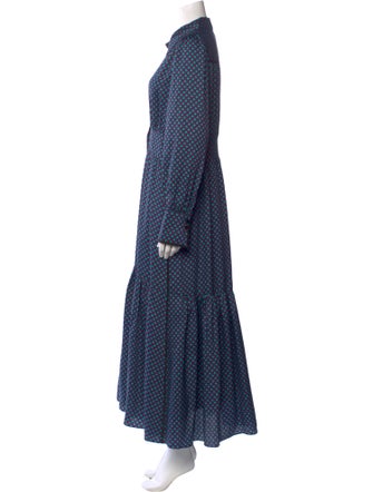 ME+EM Polka Dot Print Long Dress