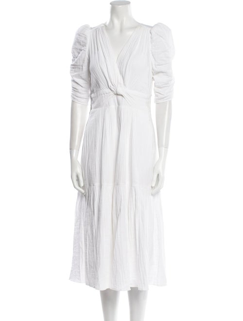 ME+EM V-Neck Midi Length Dress