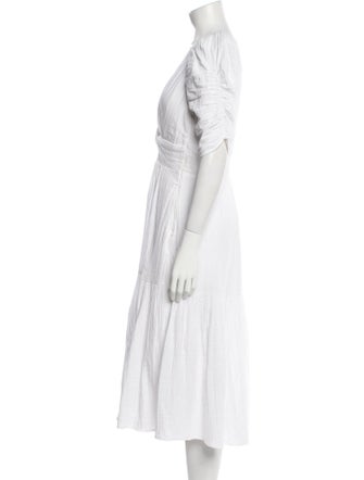 ME+EM V-Neck Midi Length Dress