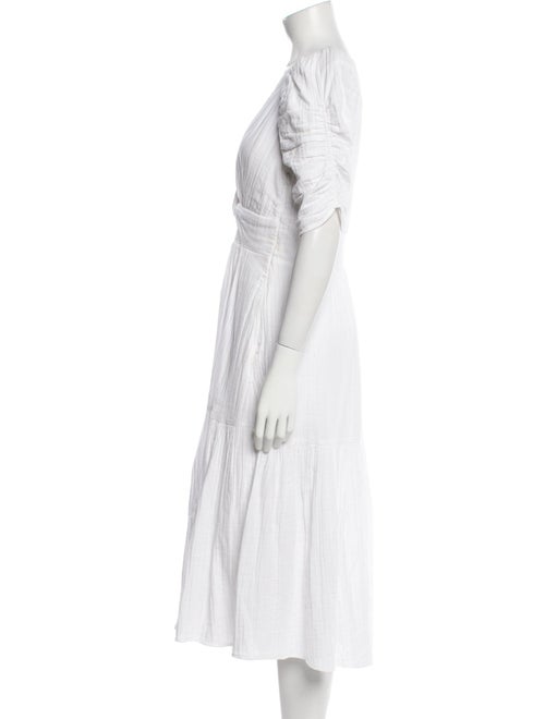 ME+EM V-Neck Midi Length Dress