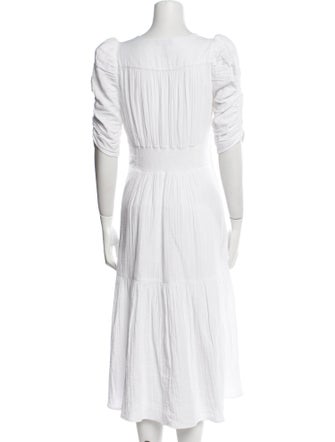 ME+EM V-Neck Midi Length Dress