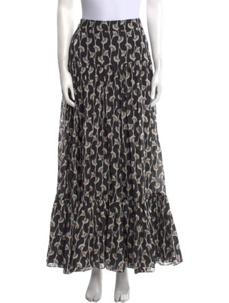 ME+EM Printed Long Skirt