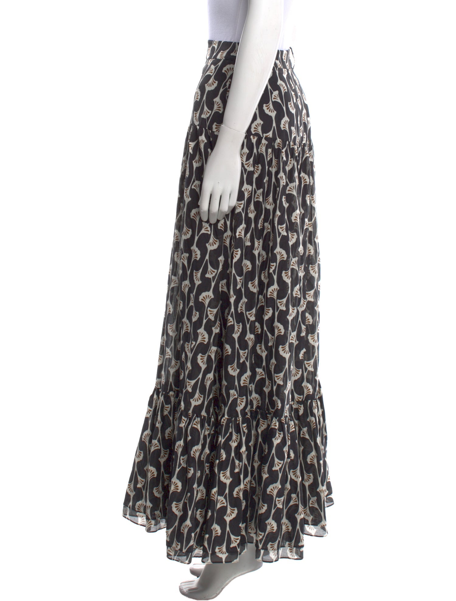 ME+EM Printed Long Skirt