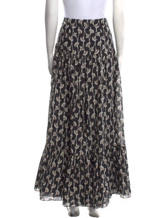 ME+EM Printed Long Skirt