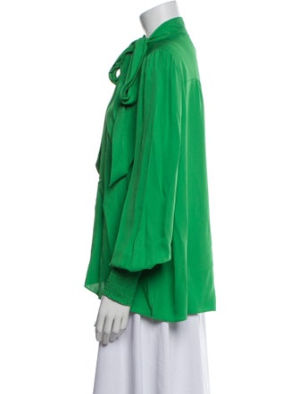 ME+EM Silk Tie Neck Blouse