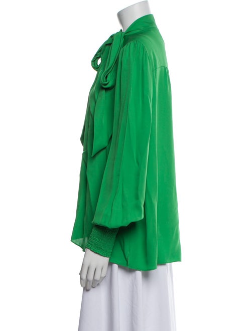 ME+EM Silk Tie Neck Blouse