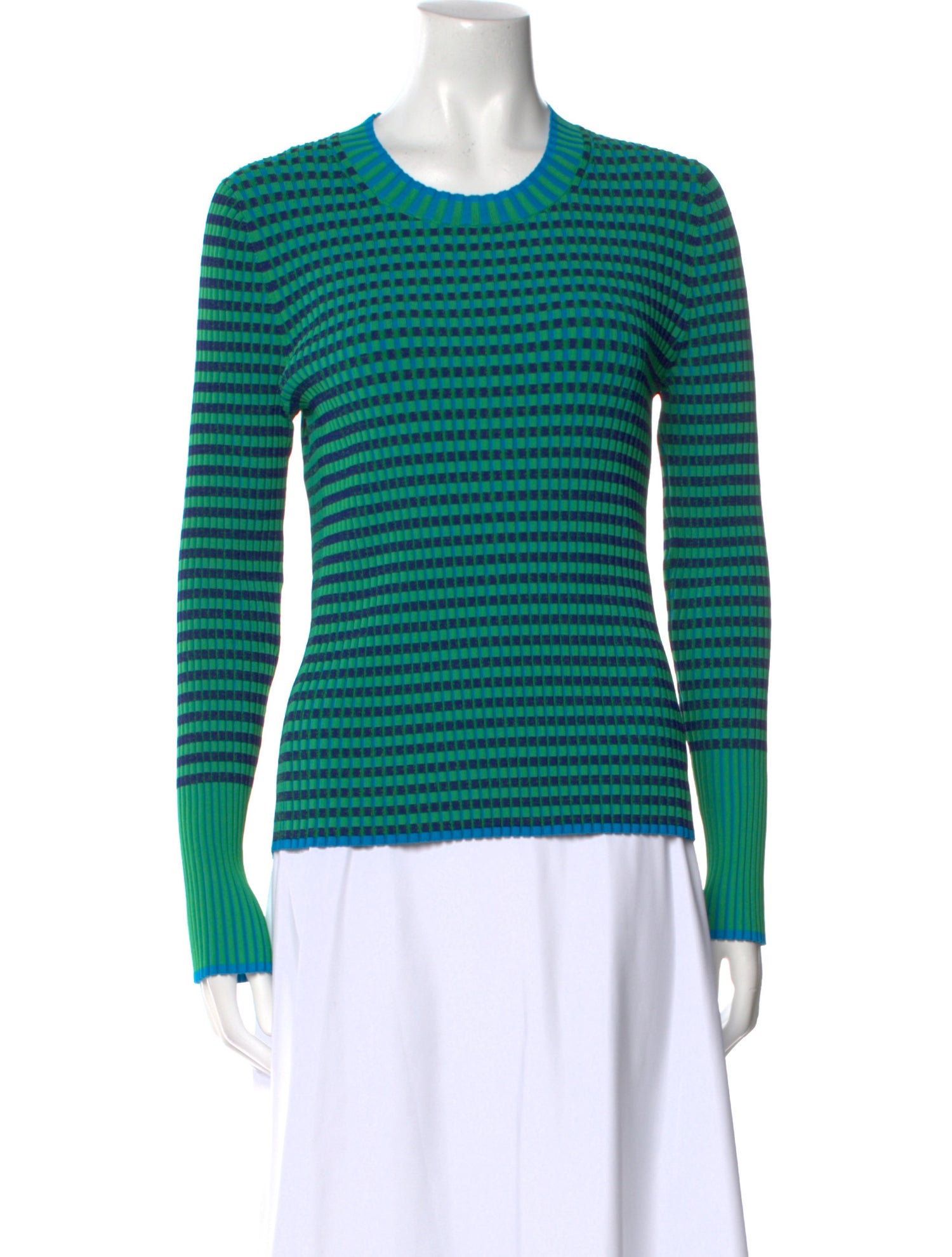 ME+EM Striped Crew Neck Top