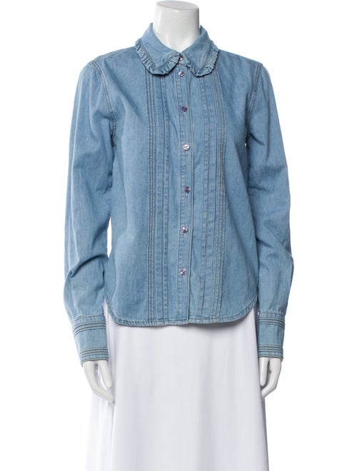 ME+EM Long Sleeve Button-Up Top