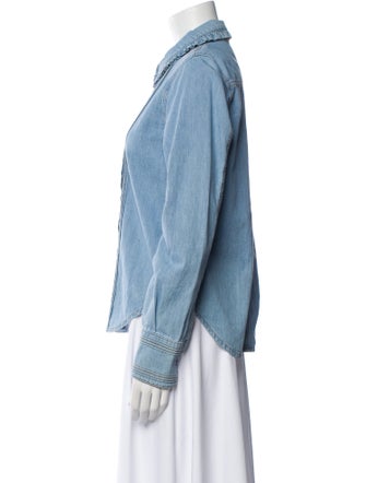 ME+EM Long Sleeve Button-Up Top