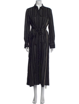 ME+EM Striped Long Dress