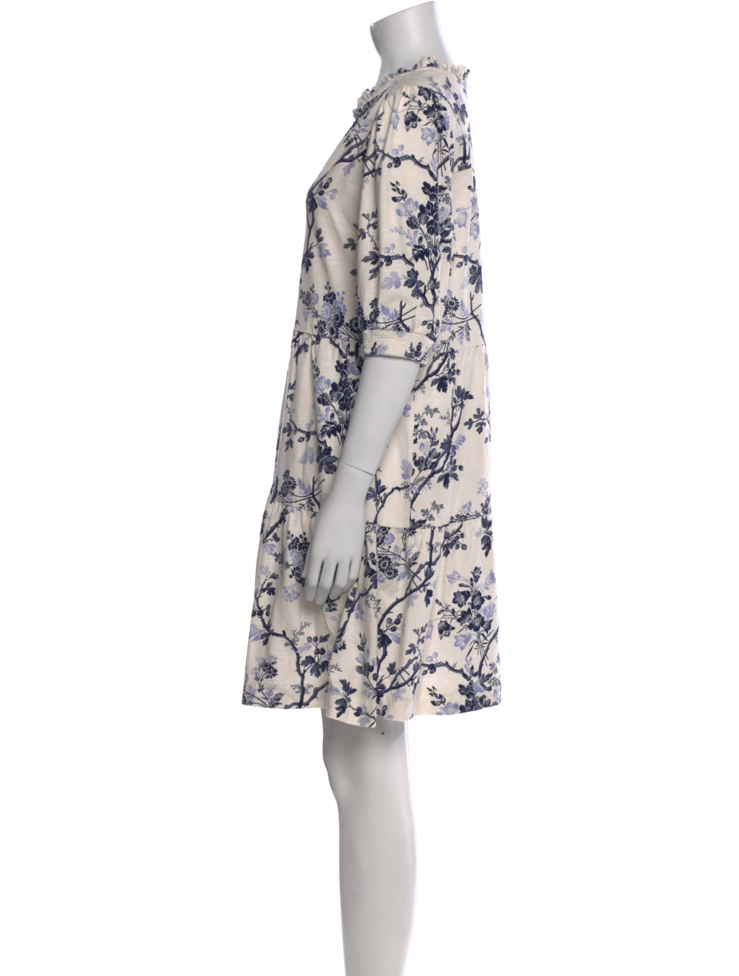 ME+EM Floral Print Mini Dress