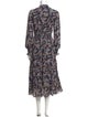 ME+EM Floral Print Long Dress