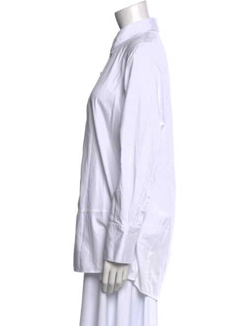 ME+EM Long Sleeve Button-Up Top