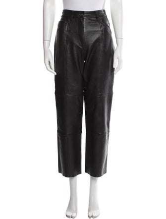 ME+EM Lamb Leather Wide Leg Pants