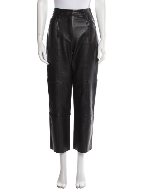 ME+EM Lamb Leather Wide Leg Pants