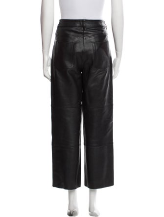 ME+EM Lamb Leather Wide Leg Pants