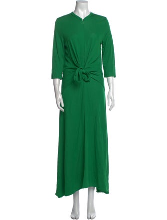 ME+EM V-Neck Long Dress