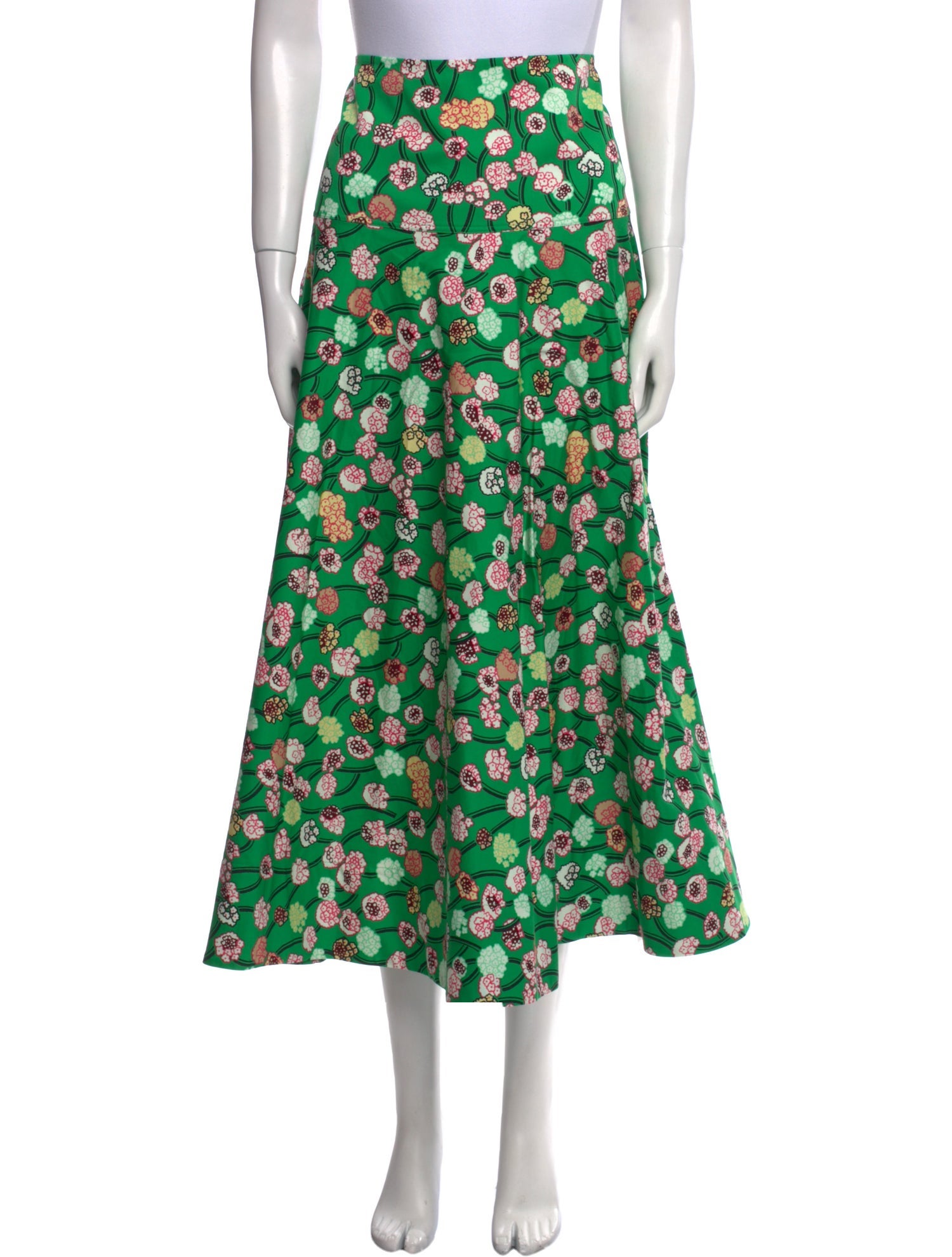 ME+EM Floral Print Midi Length Skirt w/ Tags