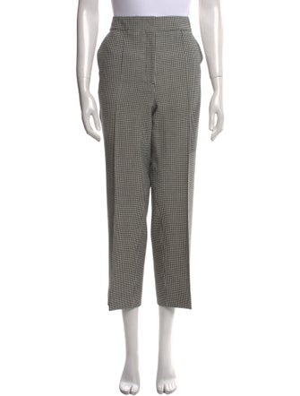 ME+EM Plaid Print Straight Leg Pants