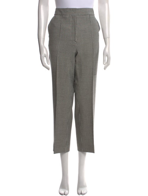 ME+EM Plaid Print Straight Leg Pants