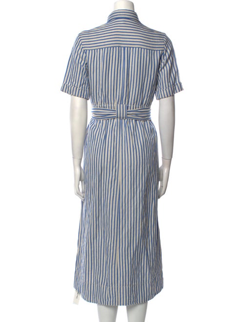 ME+EM Striped Midi Length Dress