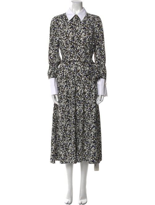 ME+EM Floral Print Long Dress