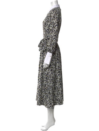 ME+EM Floral Print Long Dress