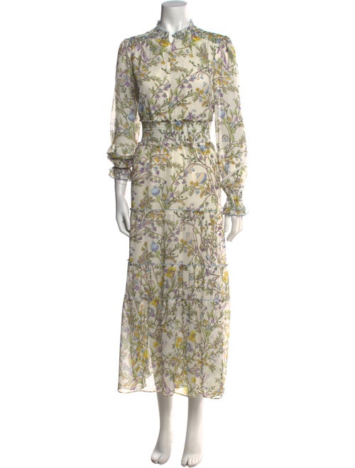 ME+EM Floral Print Long Dress