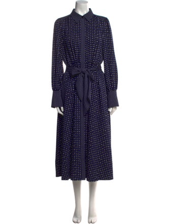 ME+EM Polka Dot Print Long Dress