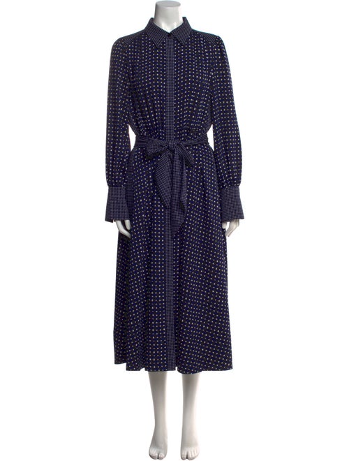 ME+EM Polka Dot Print Long Dress