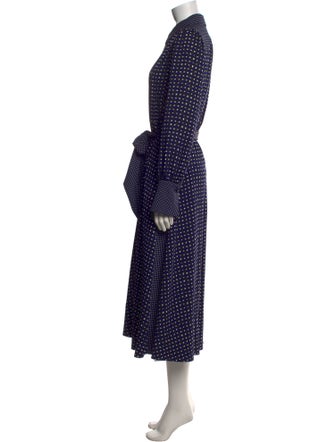 ME+EM Polka Dot Print Long Dress