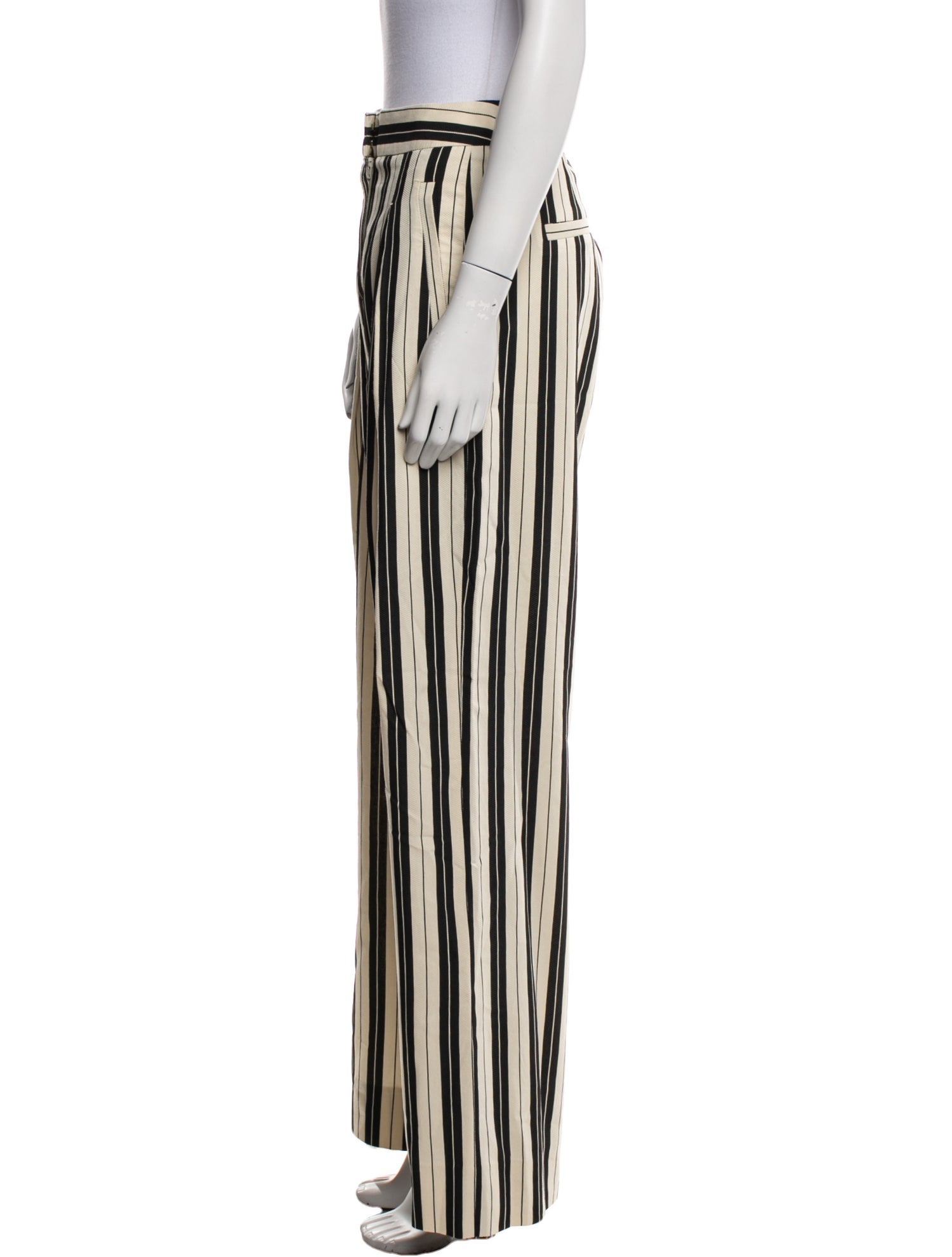 ME+EM Striped Wide Leg Pants