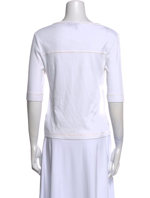 ME+EM Scoop Neck Three-Quarter Sleeve T-Shirt