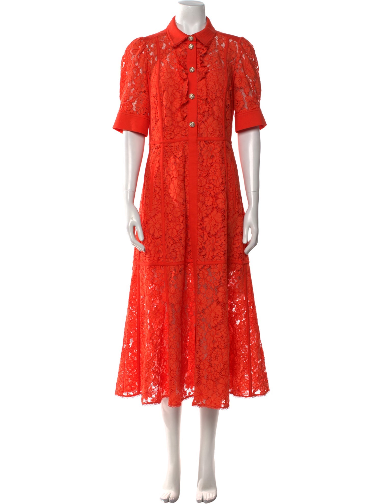 ME+EM Lace Pattern Long Dress w/ Tags