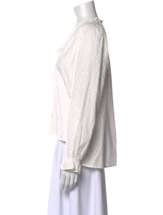 ME+EM V-Neck Long Sleeve Blouse