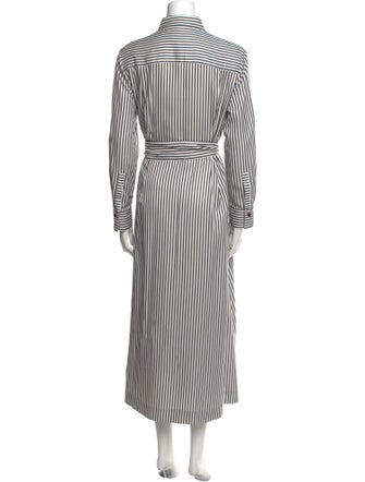 ME+EM Striped Long Dress