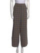 ME+EM Plaid Print Wide Leg Pants