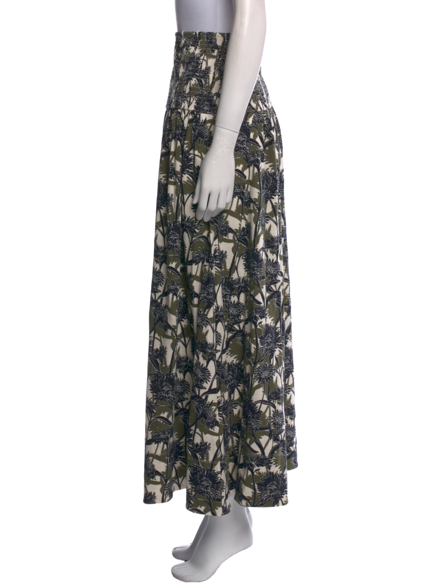 ME+EM Floral Print Long Skirt