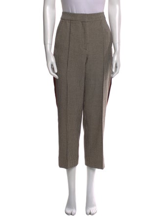 ME+EM Plaid Print Straight Leg Pants