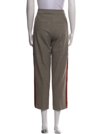 ME+EM Plaid Print Straight Leg Pants